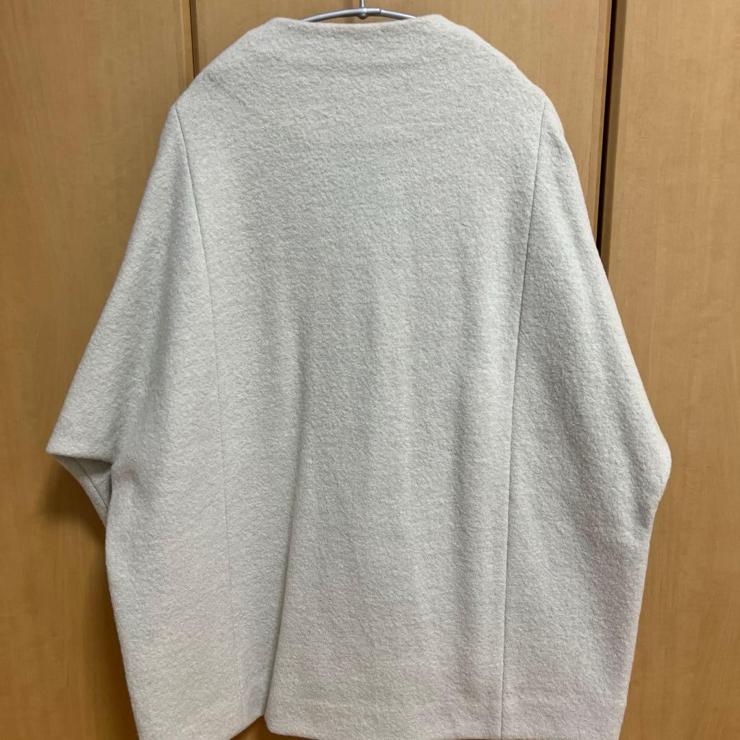 evam eva エヴァム　エヴァ　プレスウール　ショートコート