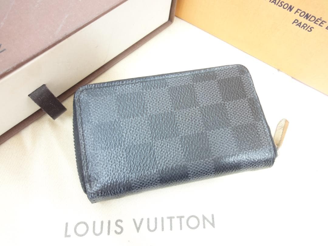 超美品☆ヴィトン ダミエ ケース【ジッピー・パース】オシャレ☆A25