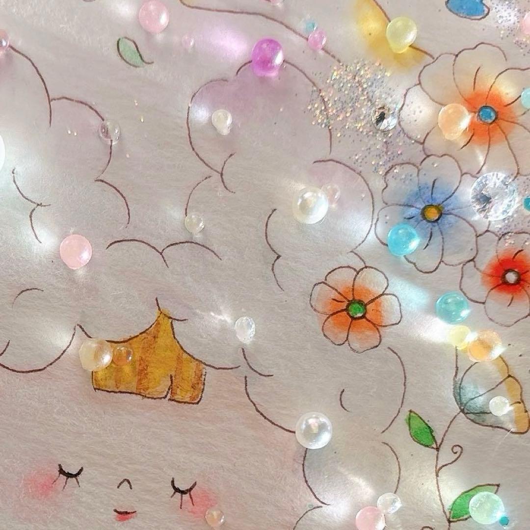 イラスト　グラスアート　水彩画　原画