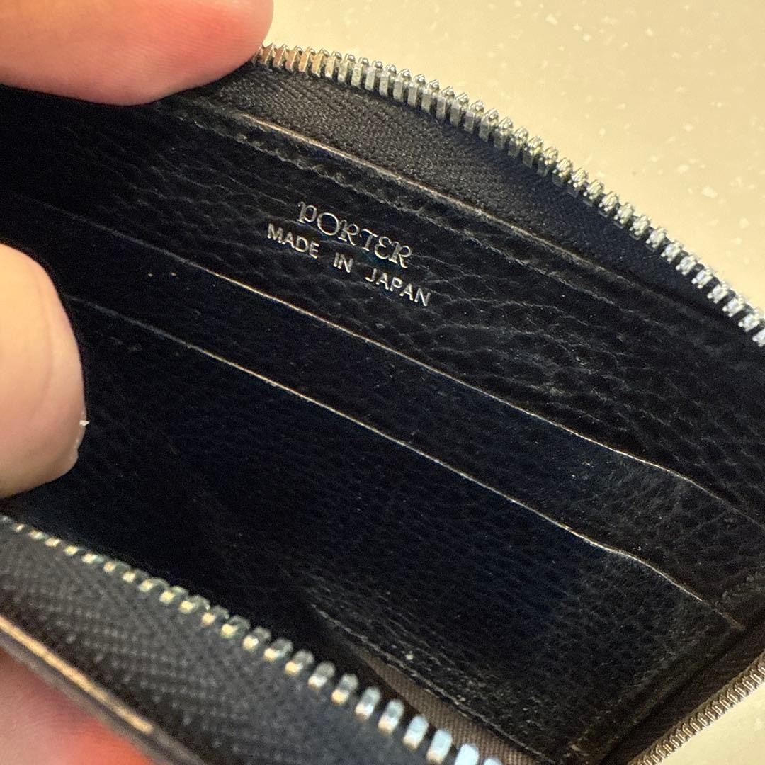 PORTER ネイビー レザー ケース