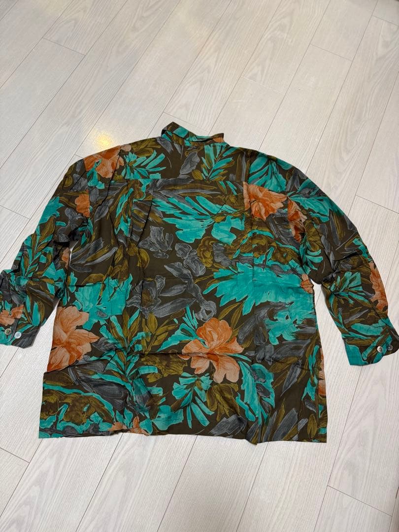 ISSEI MIYAKE花柄シャツ　レーヨン100% M