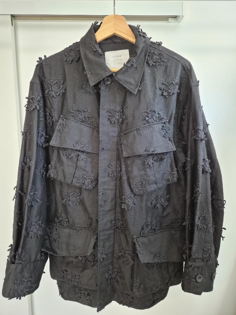 【crinkle crinkle crinkle】25AWフラワー刺繍ジャケット