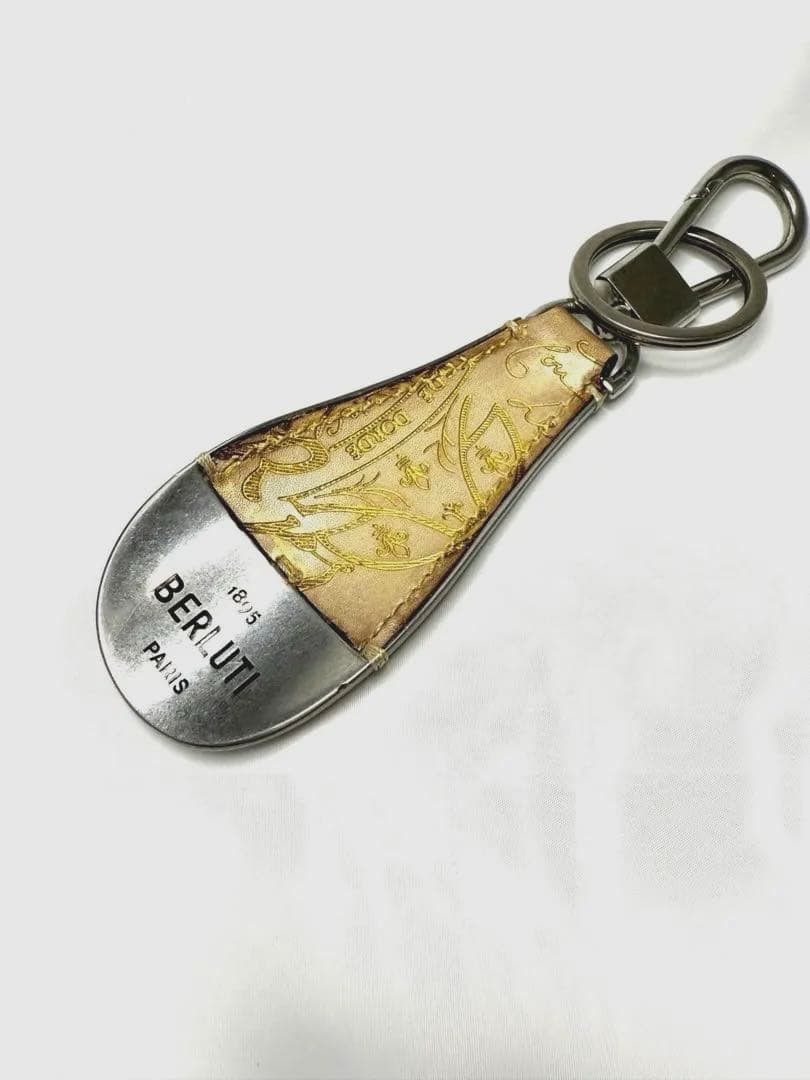 BERLUTI ベルルッティ　フルスクリットレザー　シューホーンキーリング