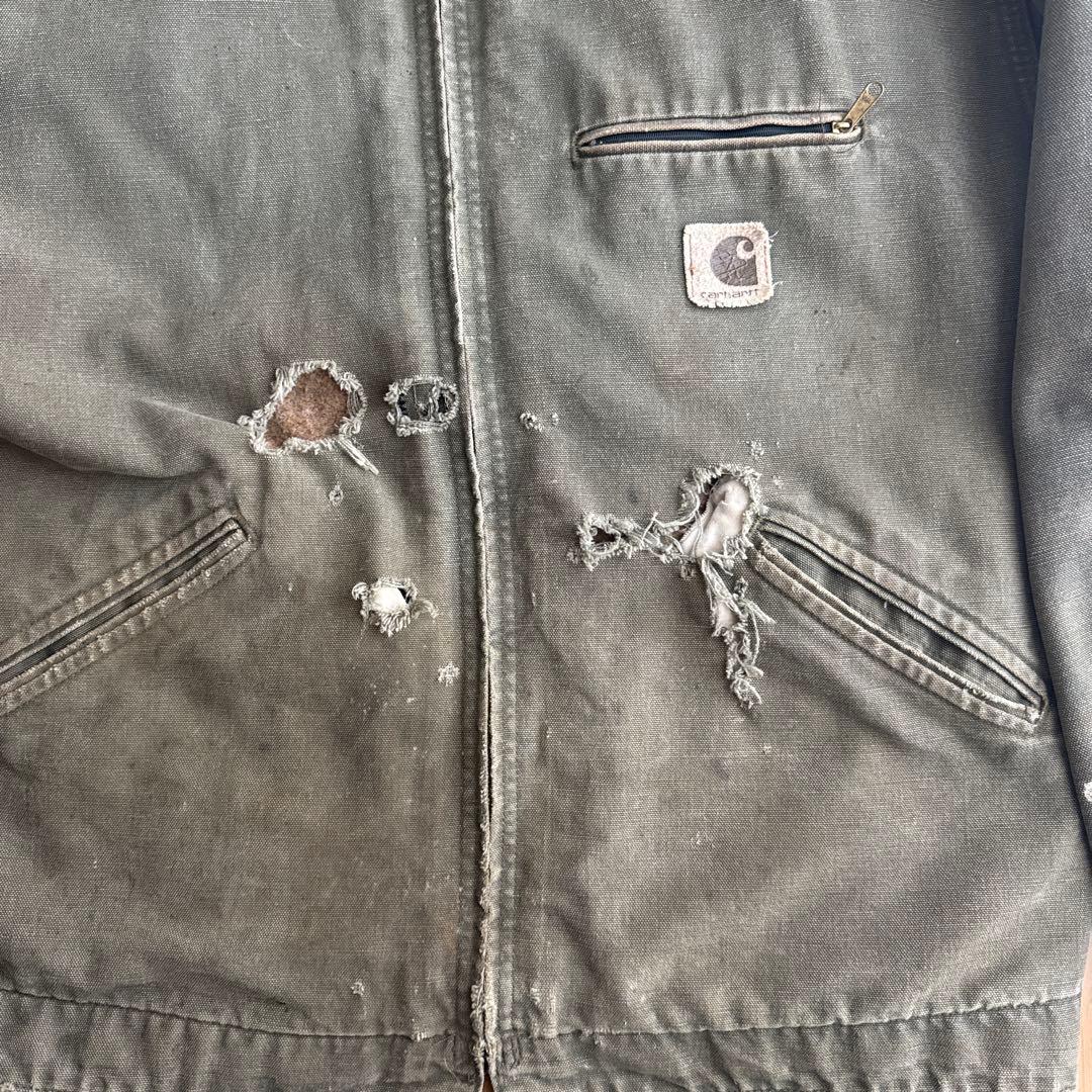 Carhartt デトロイトジャケット モスグリーン色