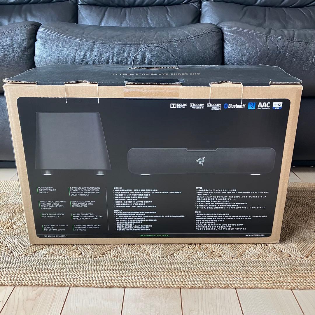 死者も.様　Razer Leviathan サブウーハー付デジタルサウンドバー