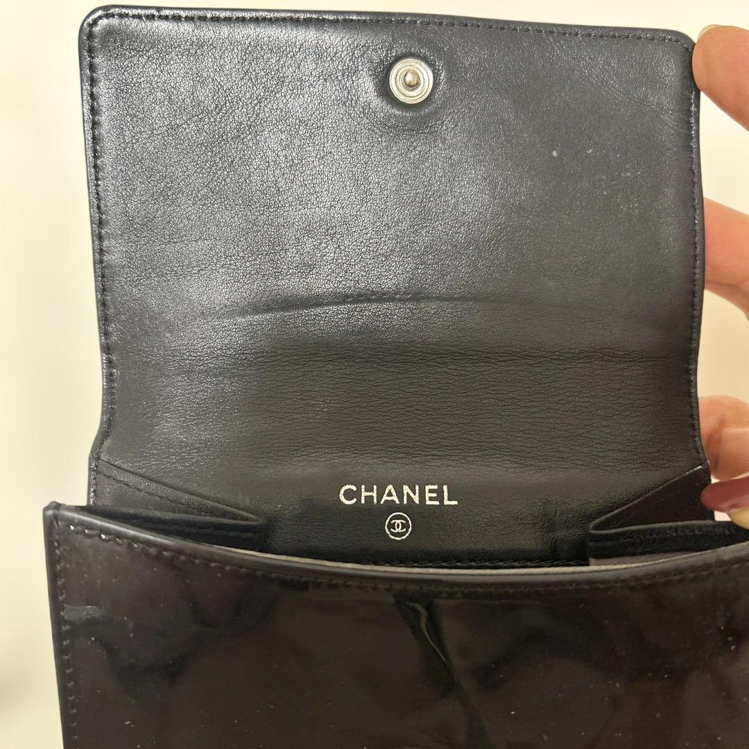 CHANEL ブラック 二つ折り財布