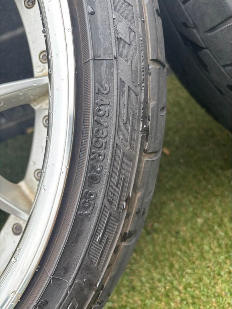 v*イ様 エイムゲイン　20インチ ホイールセット スペーサーロックナット付き