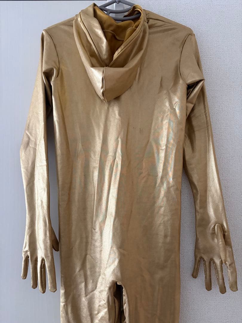 ゼンタイ　全身タイツ　ゴールド