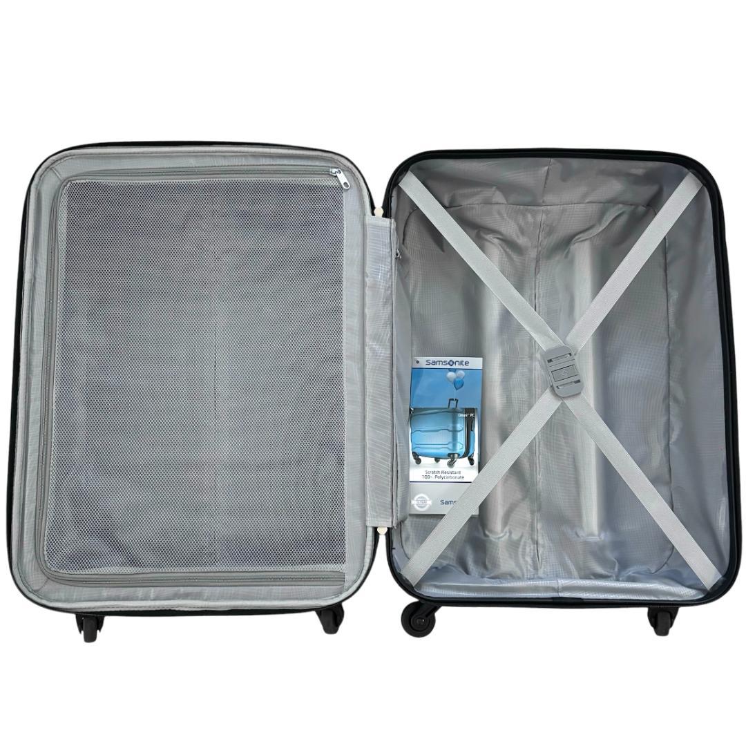 サムソナイト 大型 大容量 スーツケース 拡張機能付き TSAロック搭載 黒