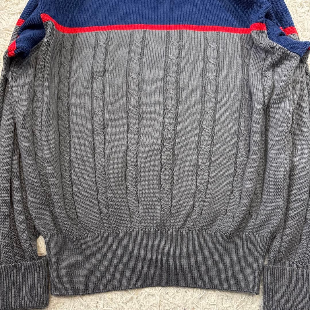 タグ付き☆希少【ジバンシー　プレイ】ロゴ刺繍ワッペン　ウール　バイカラー　L