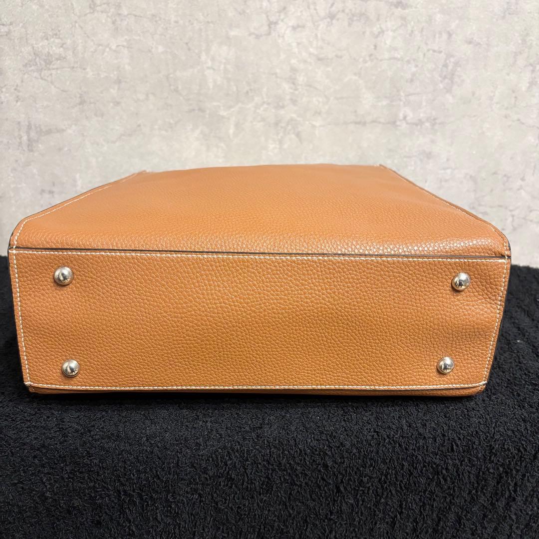 バーニーズニューヨーク トートバッグ レザー ブラウン