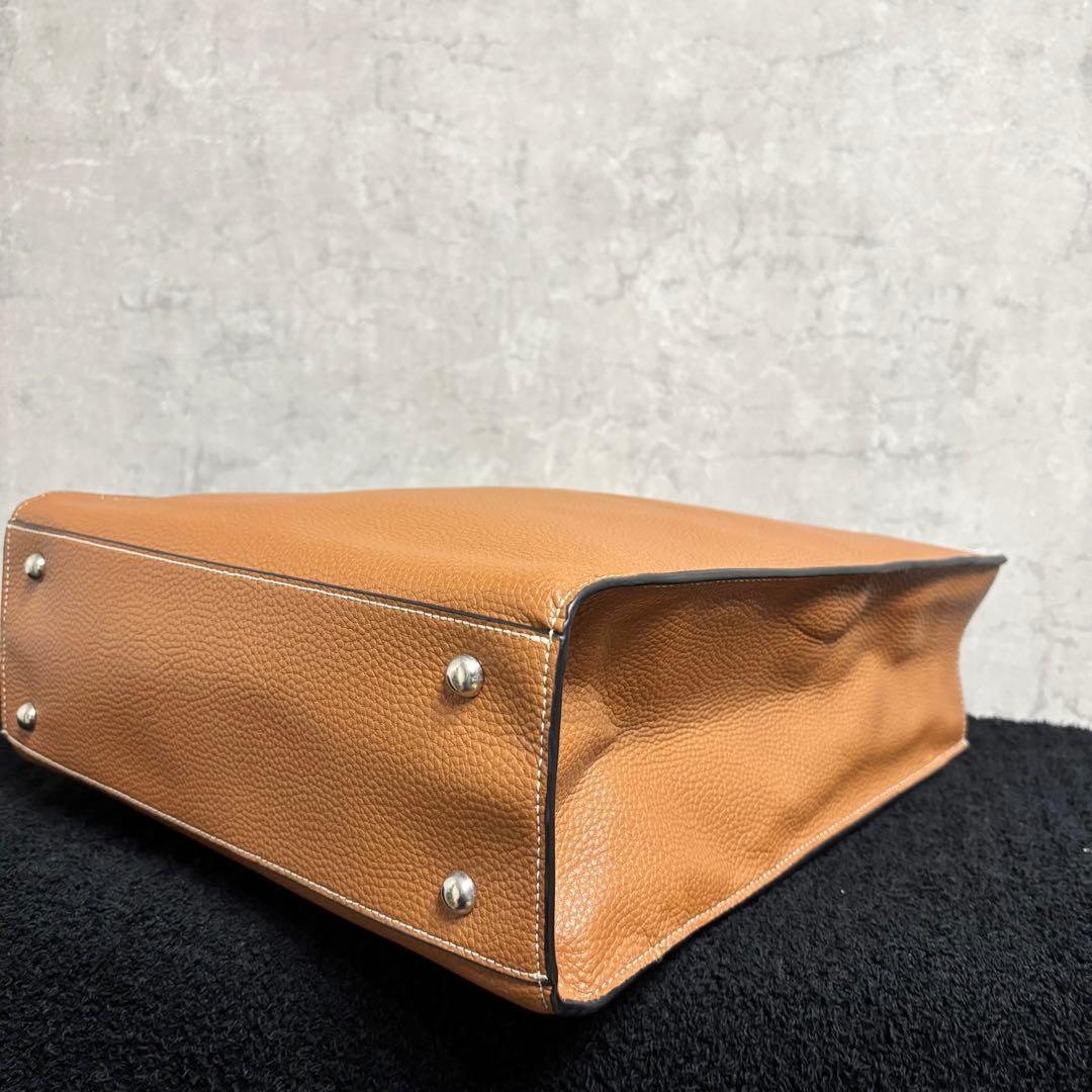 バーニーズニューヨーク トートバッグ レザー ブラウン