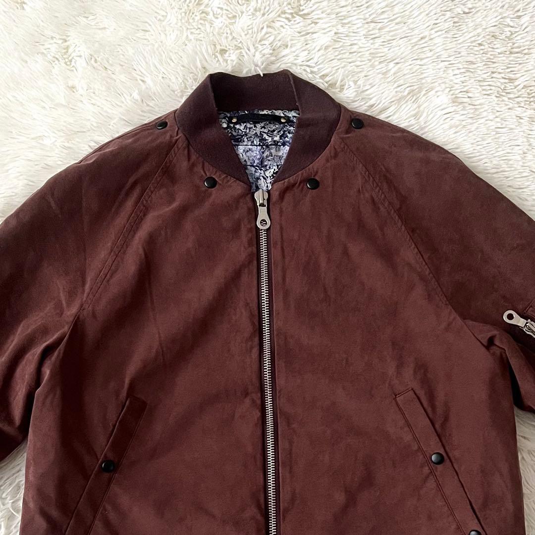 Paul Smith フェイクスエード ブルゾン L 裏地花柄