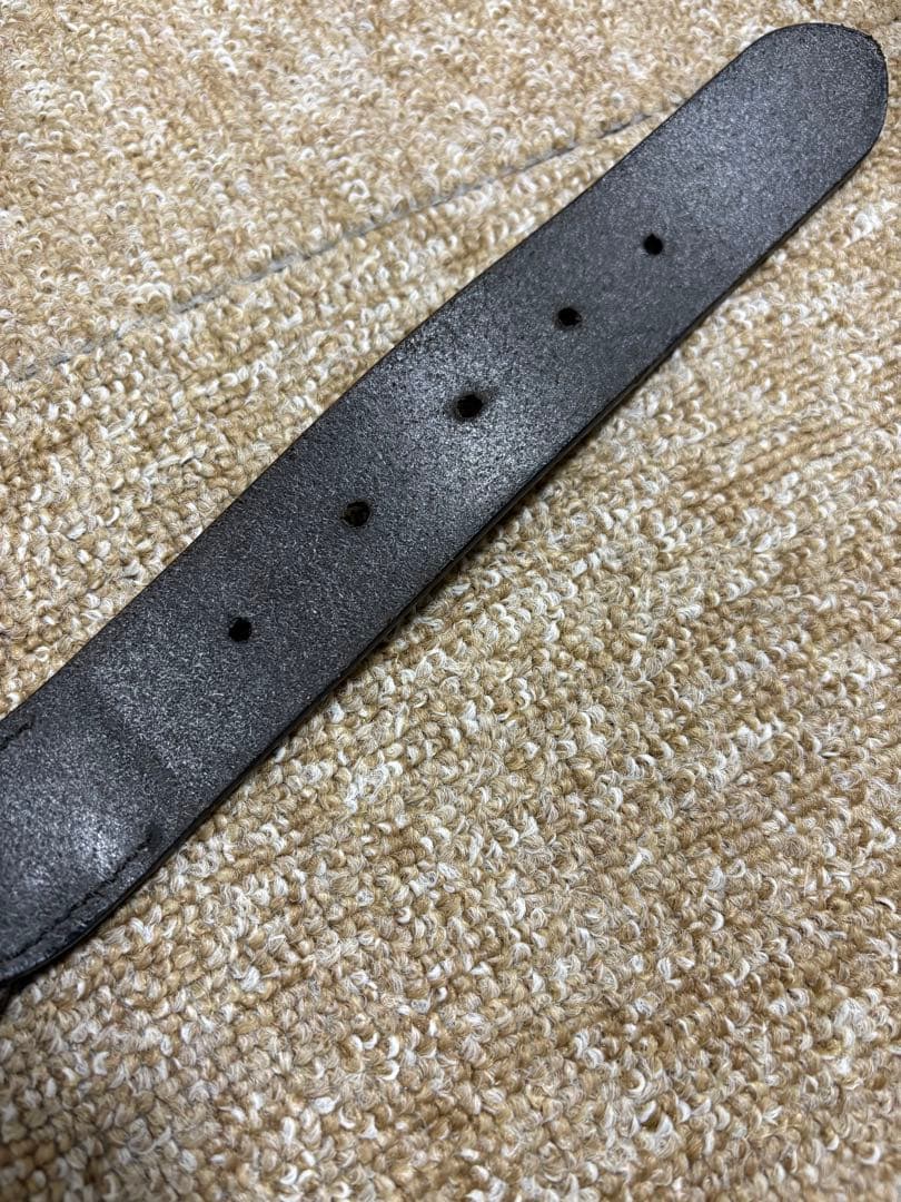 未使用　ブリティッシュグリーン　ブライドルレザー　イギリス製　メッシュベルト85