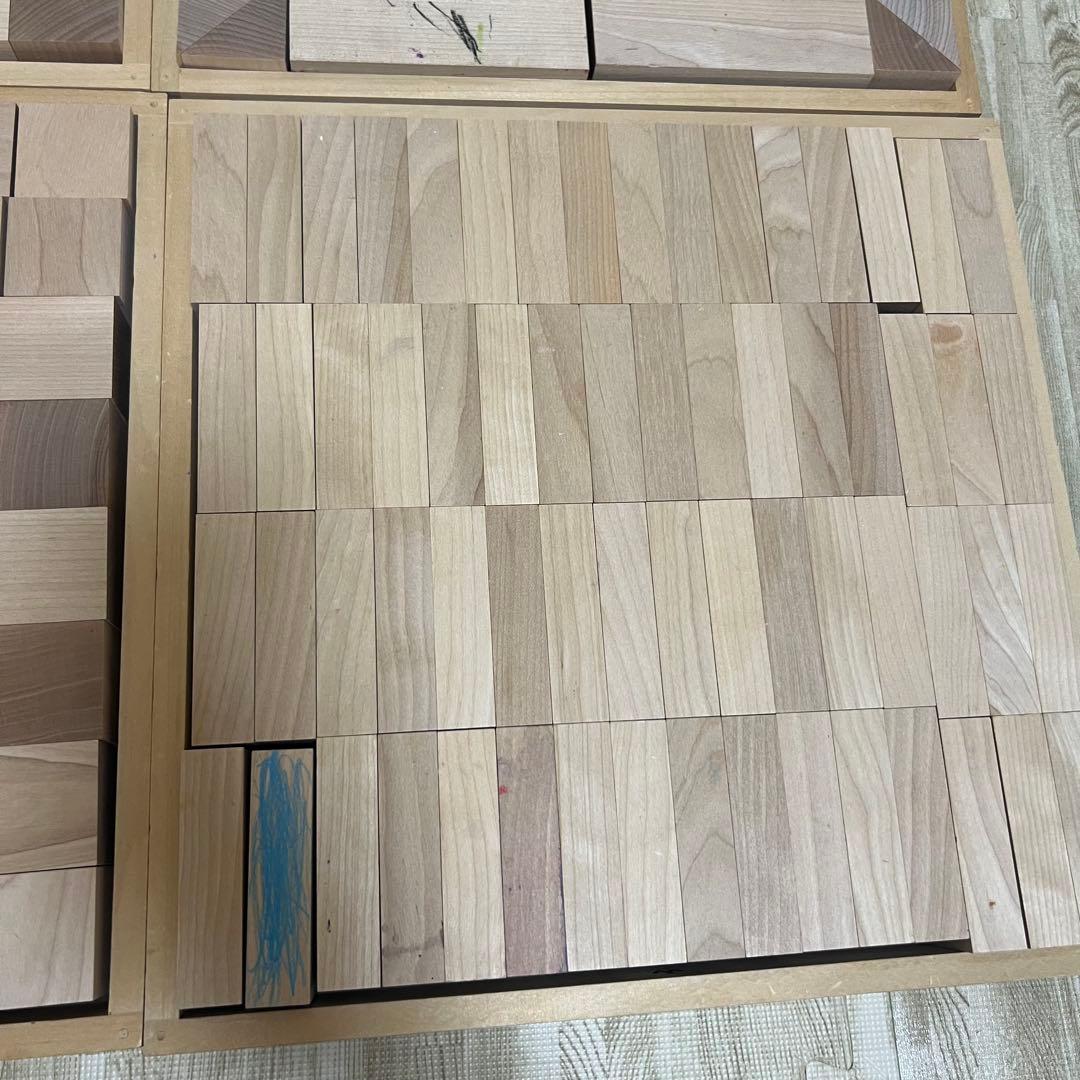 童具館 積み木のいろは45 WAKU-BLOCK45 4箱セット&カーペット