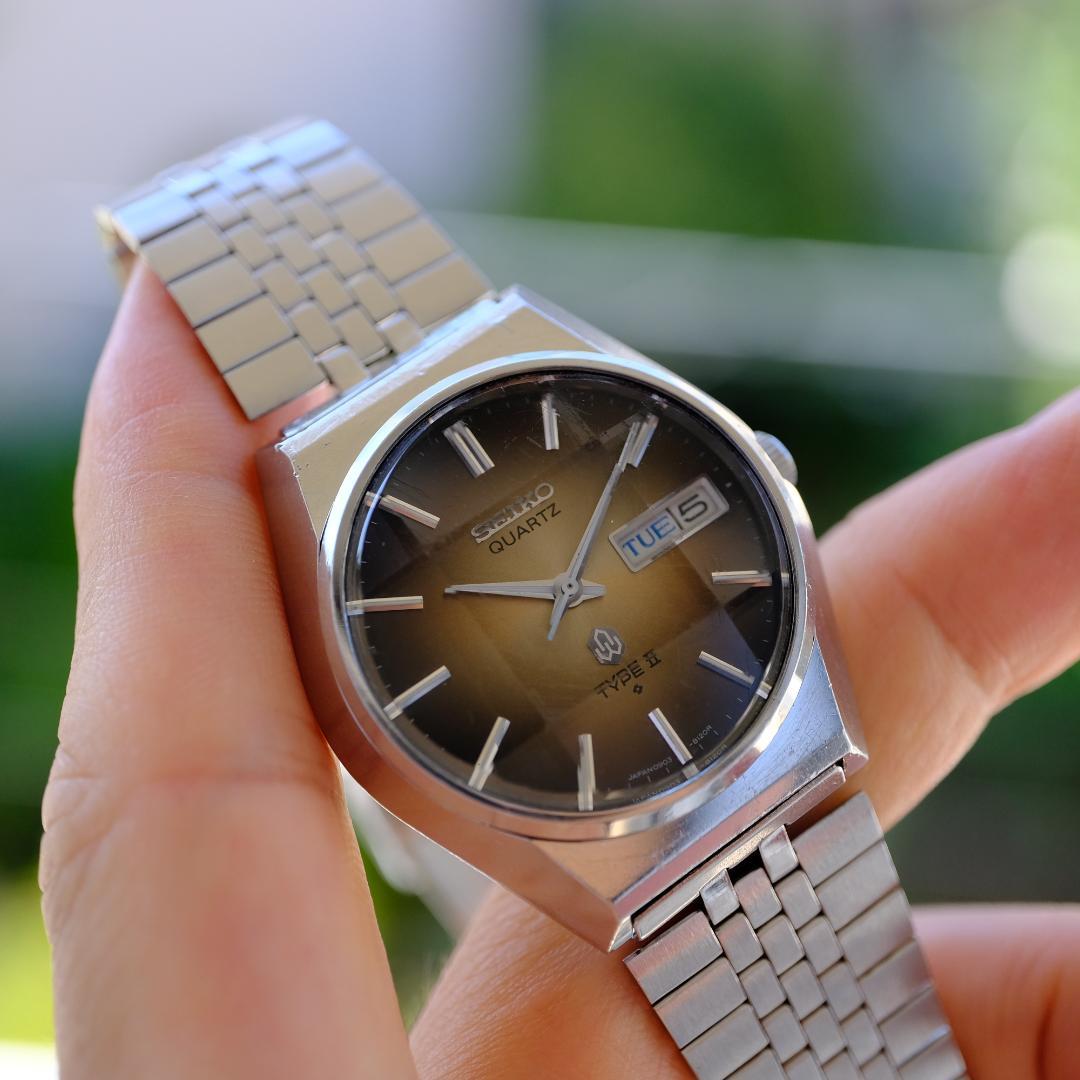 [稼働] SEIKO TYPE II 1976 ケース37mm 新規電池