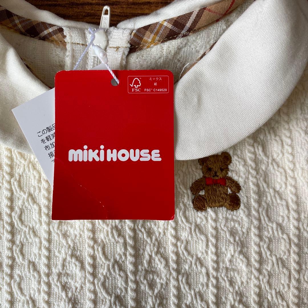 【新品未使用】MIKI HOUSE 長袖ワンピース 80サイズ【新作】