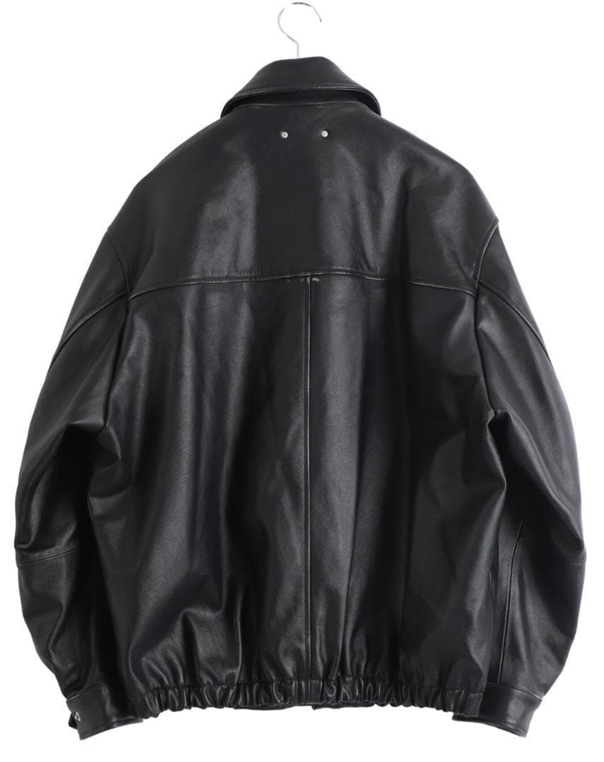 ジャケット・アウター ssstein COW LEATHER VINTAGE ZIP JACKET S