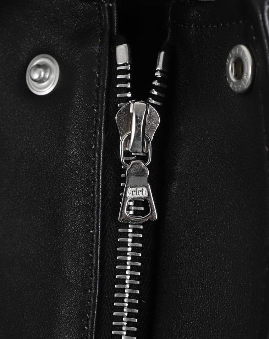 ジャケット・アウター ssstein COW LEATHER VINTAGE ZIP JACKET S