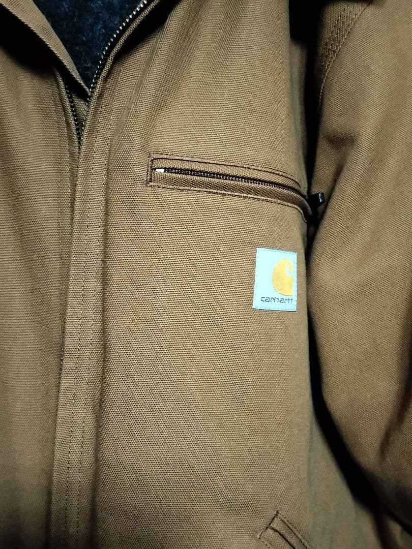 美品★Carhartt デトロイトジャケット 現行モデル カーハートブラウン L