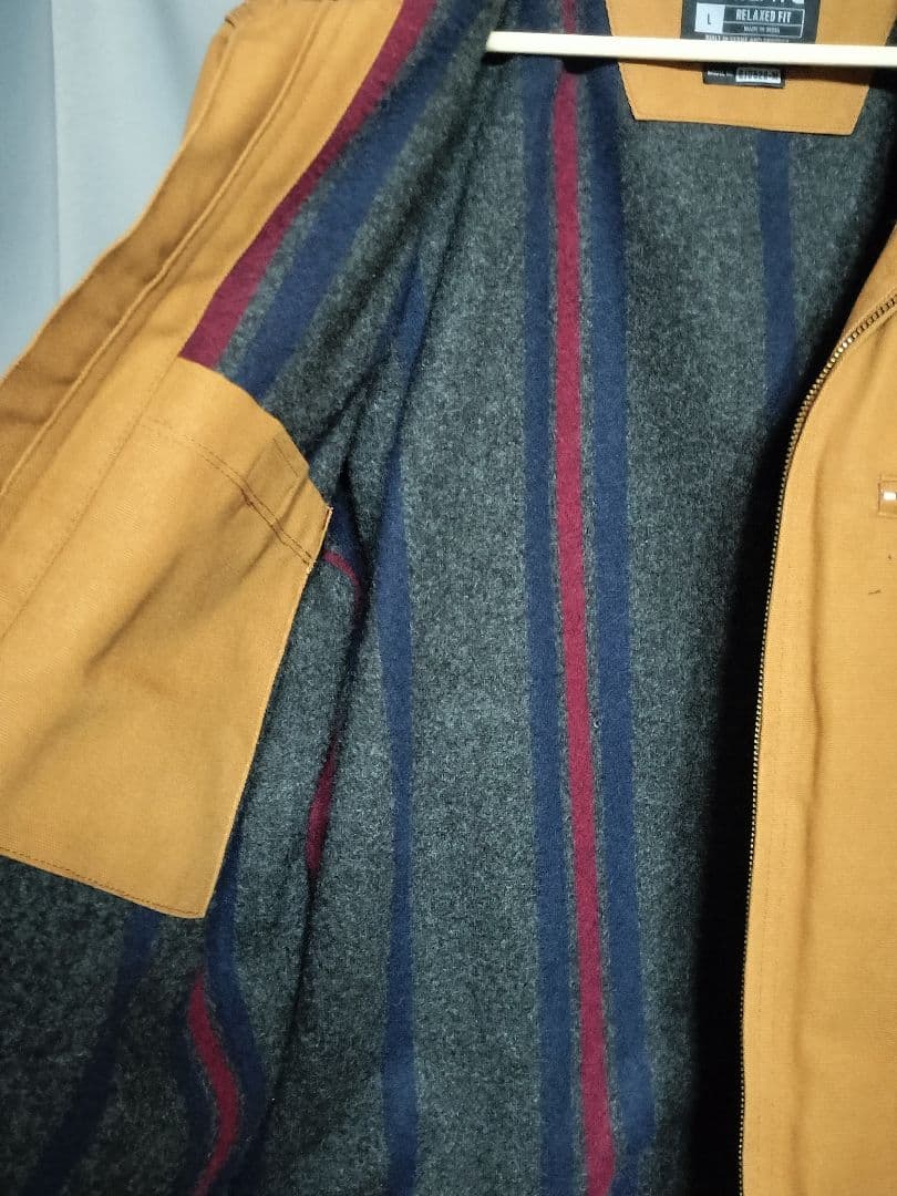 美品★Carhartt デトロイトジャケット 現行モデル カーハートブラウン L