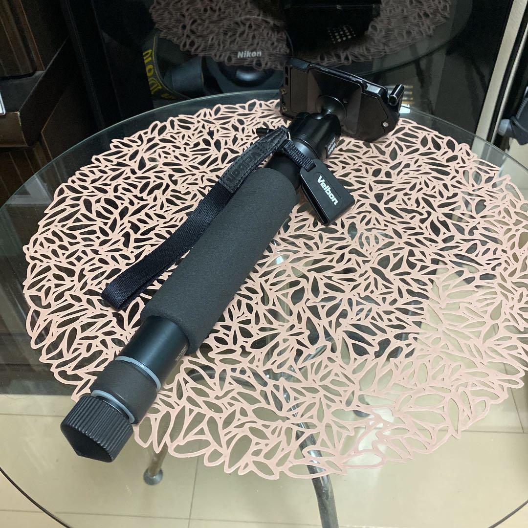 Velbon 一脚　自由雲台付き