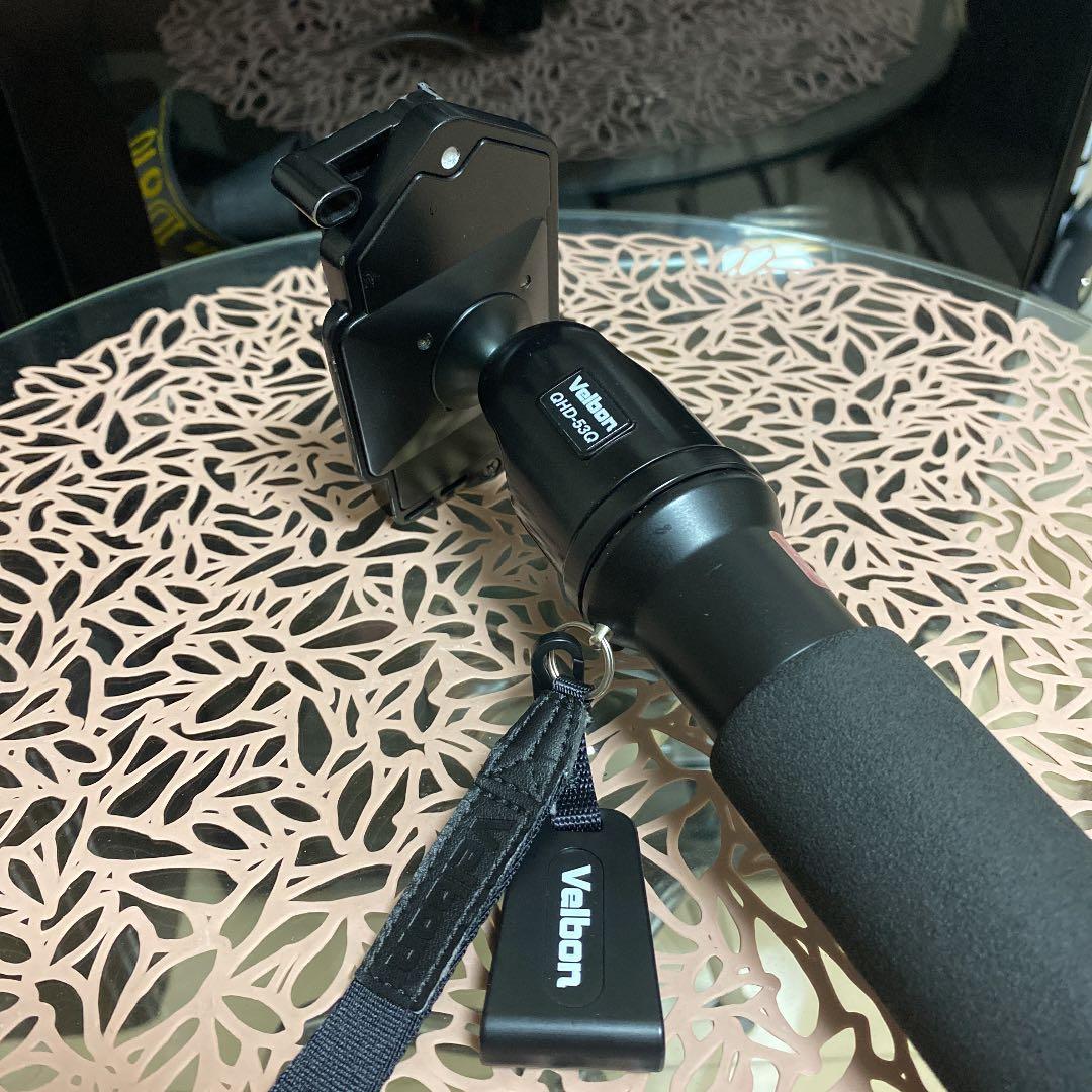 Velbon 一脚　自由雲台付き