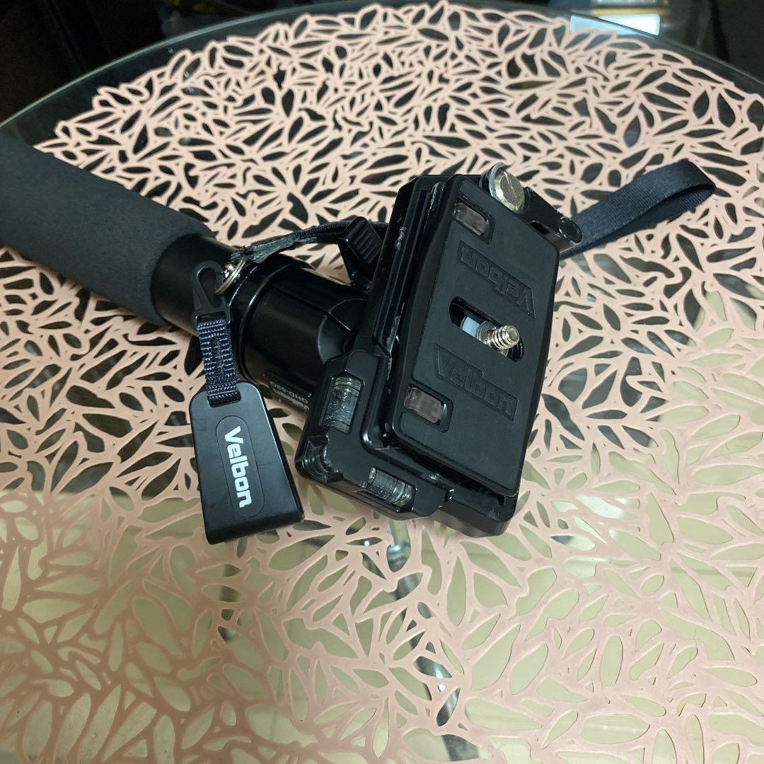 Velbon 一脚　自由雲台付き