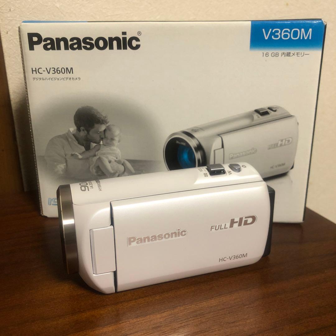 ほぼ新品 Panasonic HC-V360M ビデオカメラ 完品