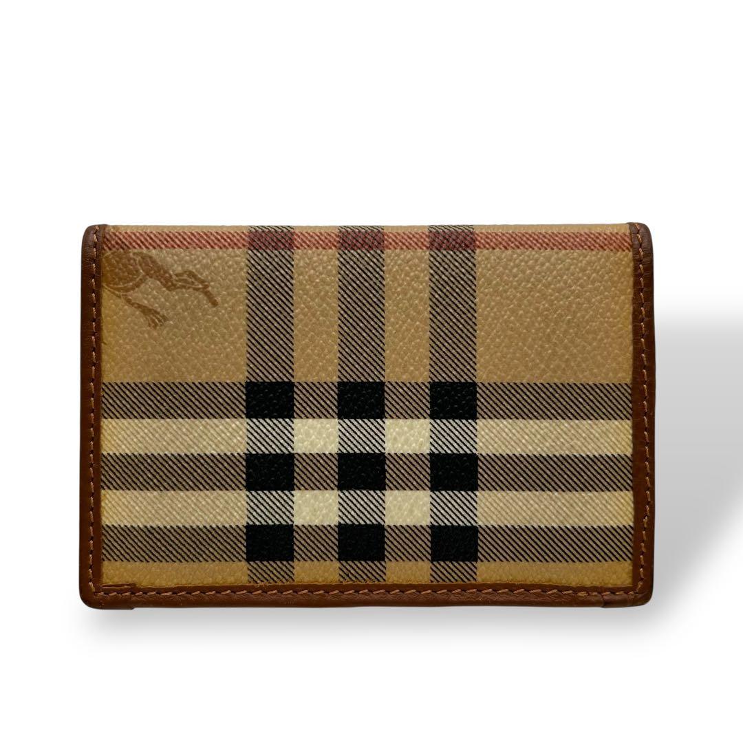 【美品】Burberrys バーバリー　名刺入れ　ノバチェック　希少　大人気モデ