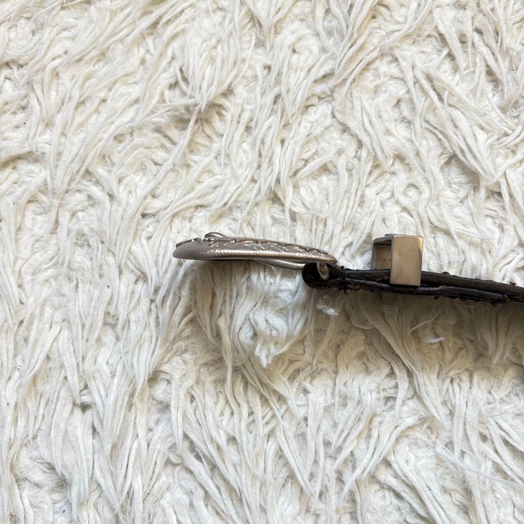 【希少】 Whitehouse cox ウエスタンベルト　B.2259 黒　銀