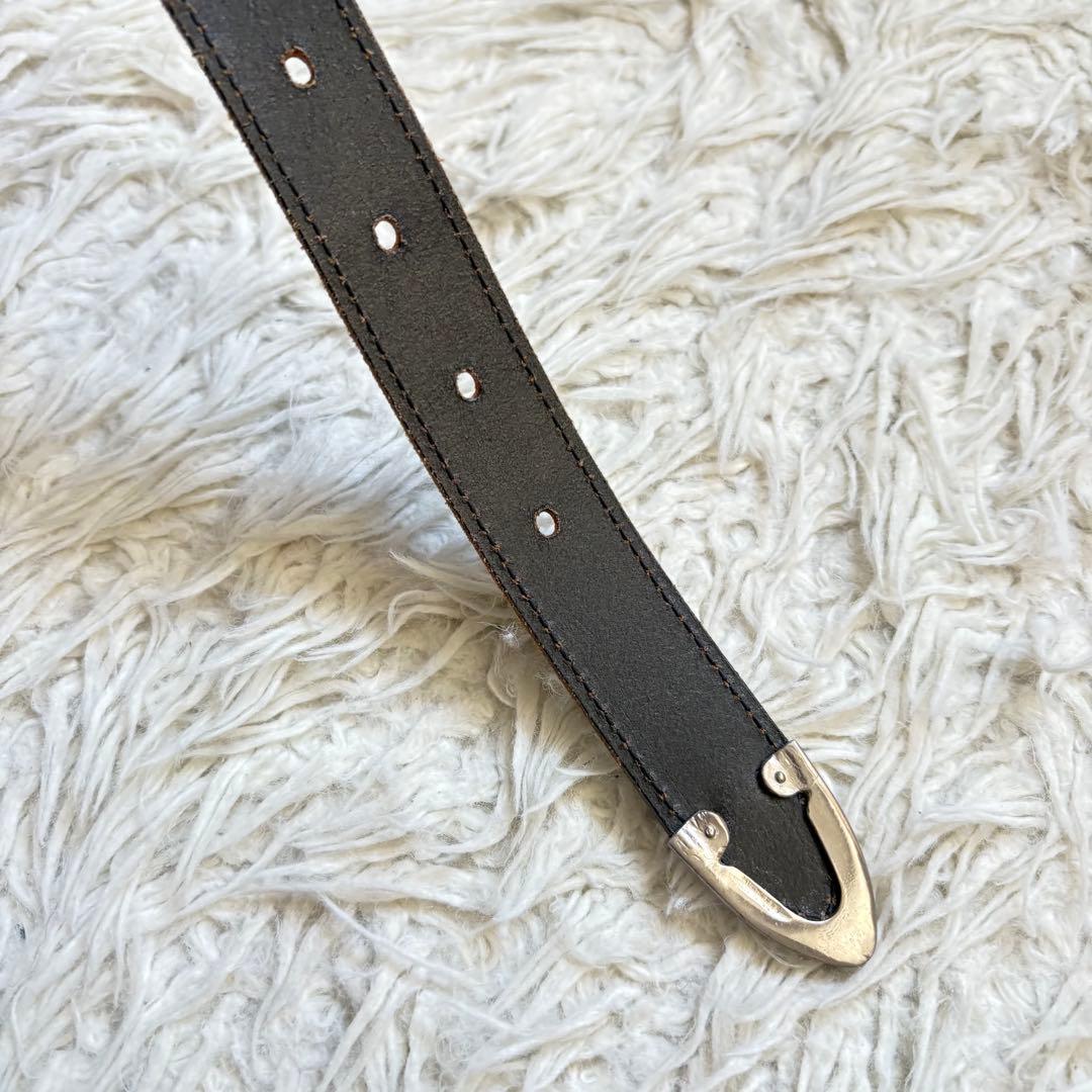 【希少】 Whitehouse cox ウエスタンベルト　B.2259 黒　銀