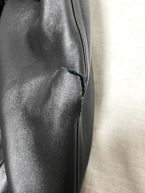 新品訳有 EMMETI JURI シングルライダースジャケット 50 ブラック