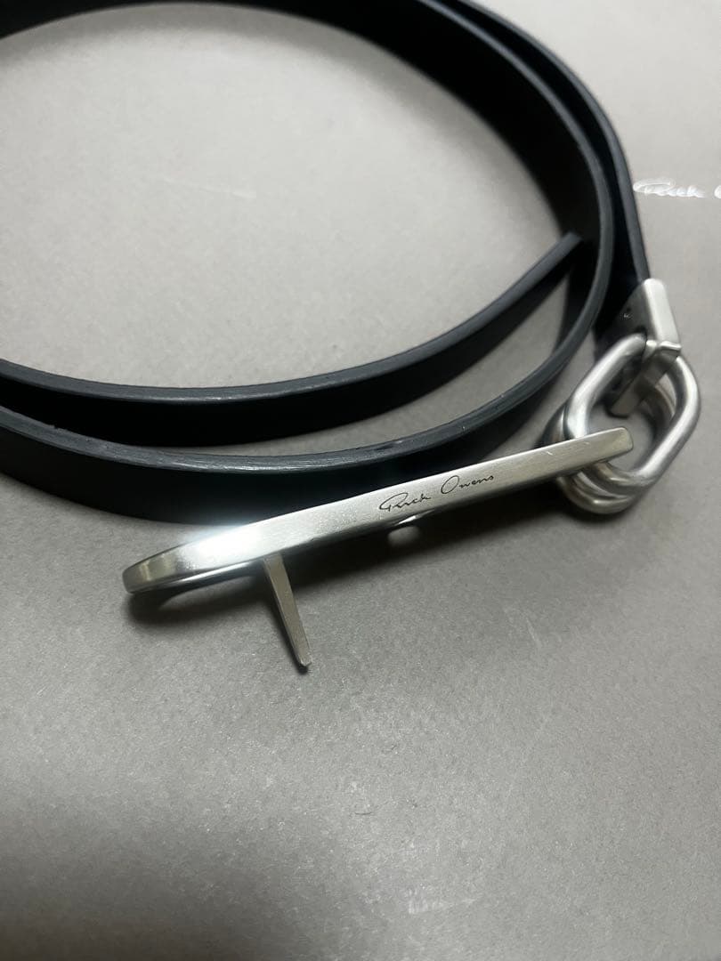小物 Rickowens tongue belt