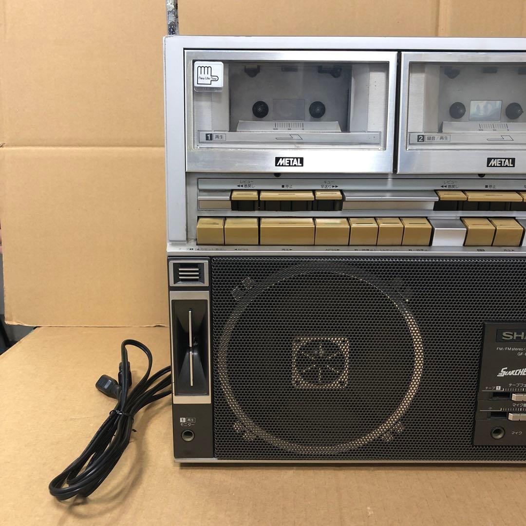 SHARP W ラジカセ　G F-818ST ジャンク扱い　レトロ