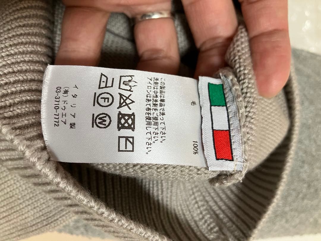 未使用 バフィー BAFY 5G ミドルゲージ タートルネックニット ウール