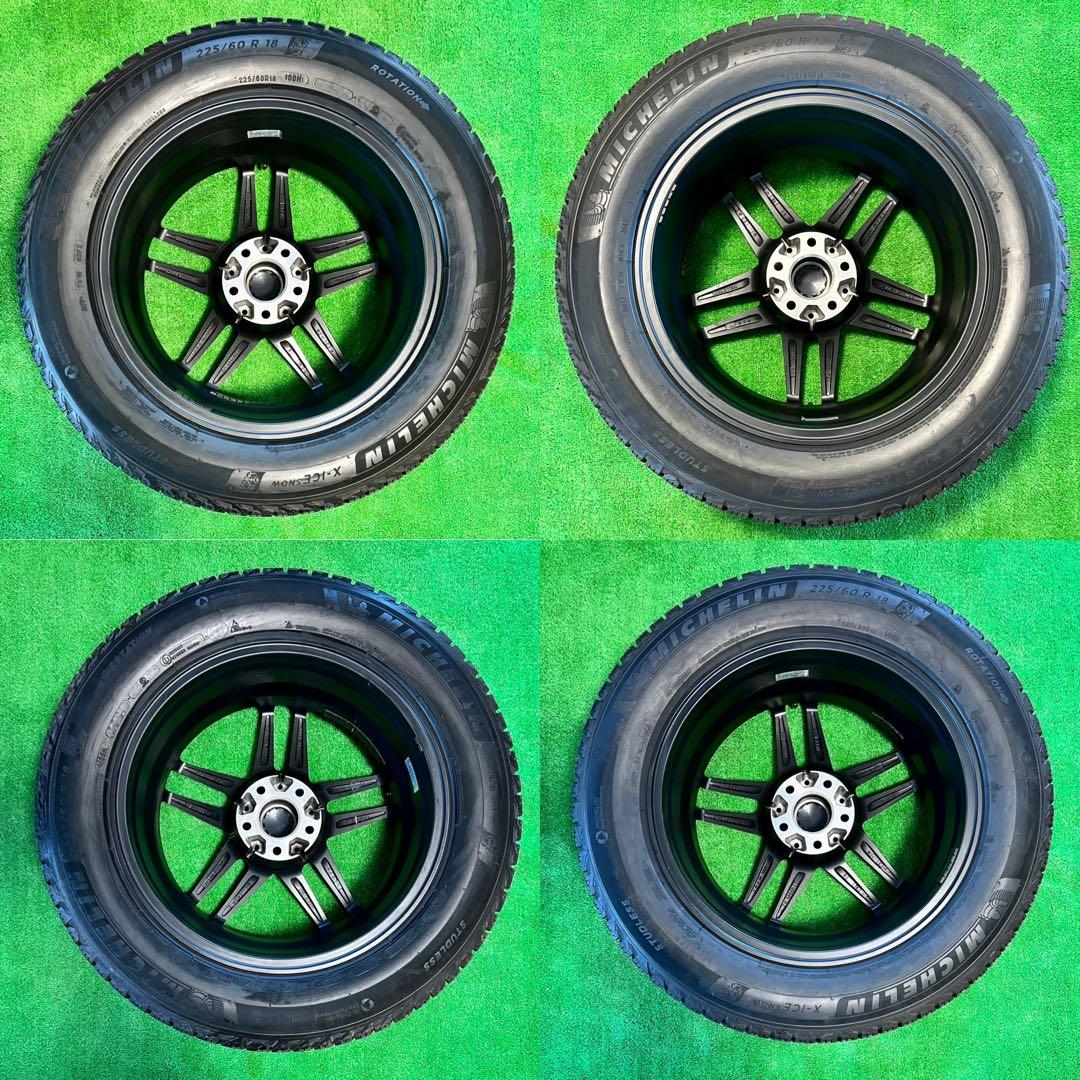  X3 X4 ケレナーズホイール＋バリ溝 ミシュラン冬タイヤ付き4本セット