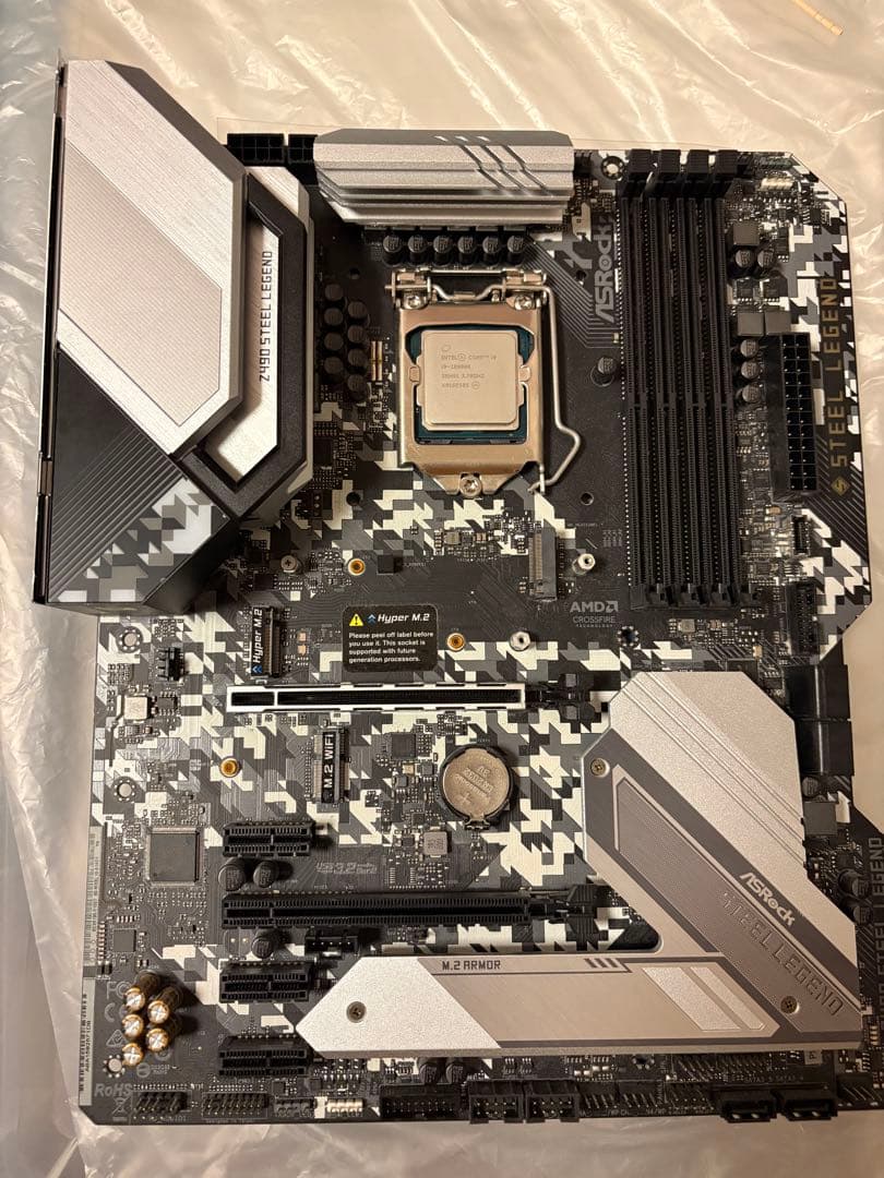 動作確認済　i9 10900K ASRock Z490 STEEL LEGEND