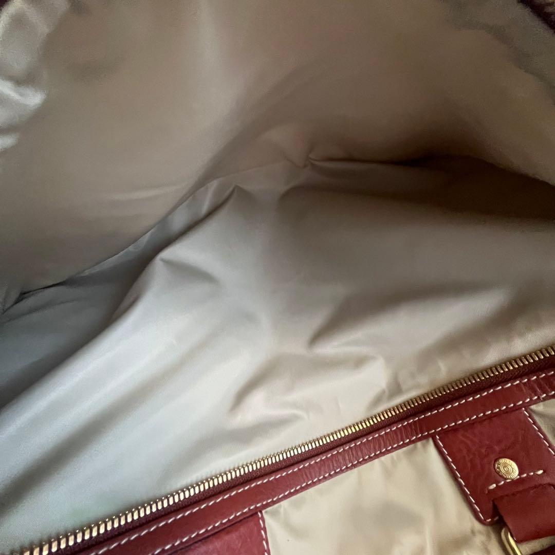 ✨未使用級✨　HUNTING WORLD ビジネスバッグ　レザー　ベージュ系