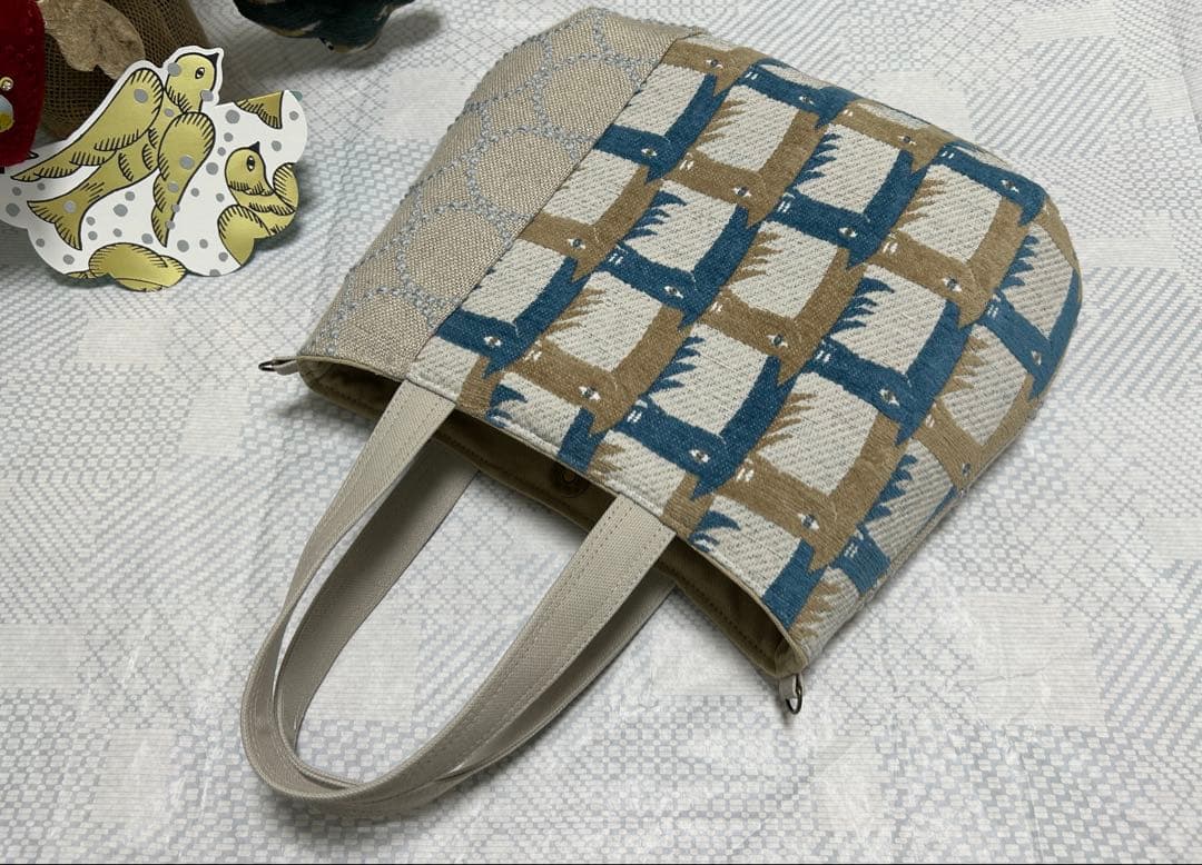 ハンドメイド＊ミナペルホネン＊thoroughbred＊コロりんトート