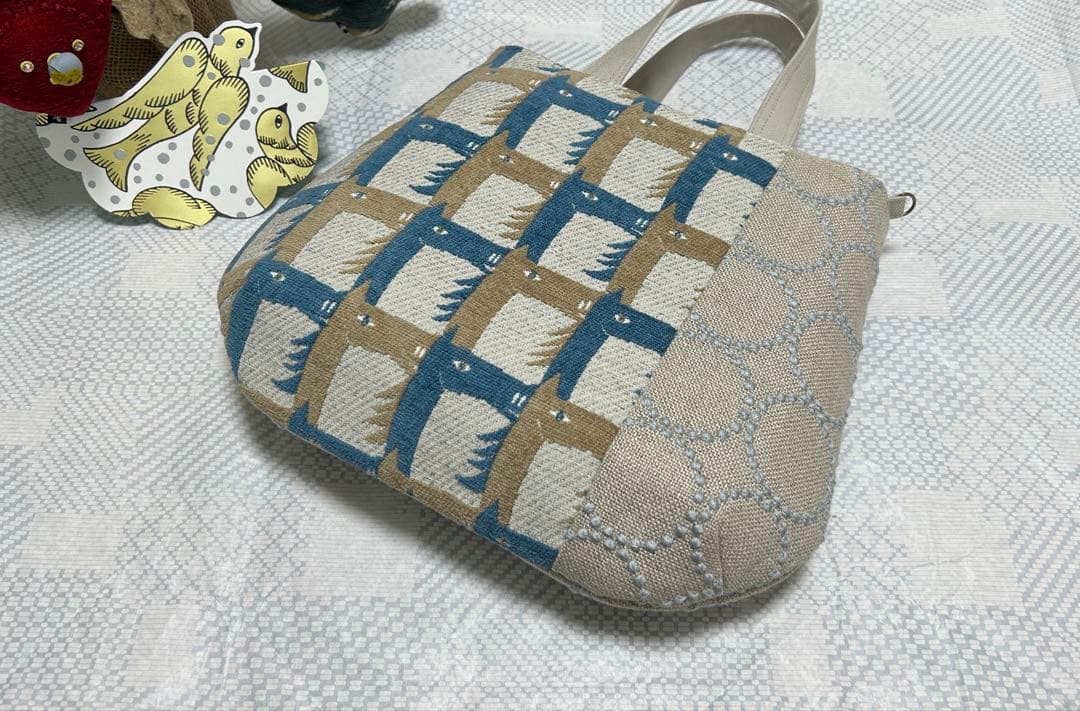 ハンドメイド＊ミナペルホネン＊thoroughbred＊コロりんトート