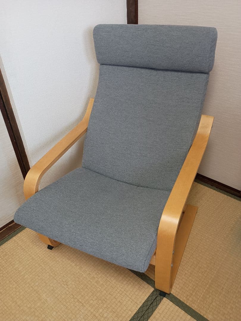 IKEA　ポエング　グレー　送料込み