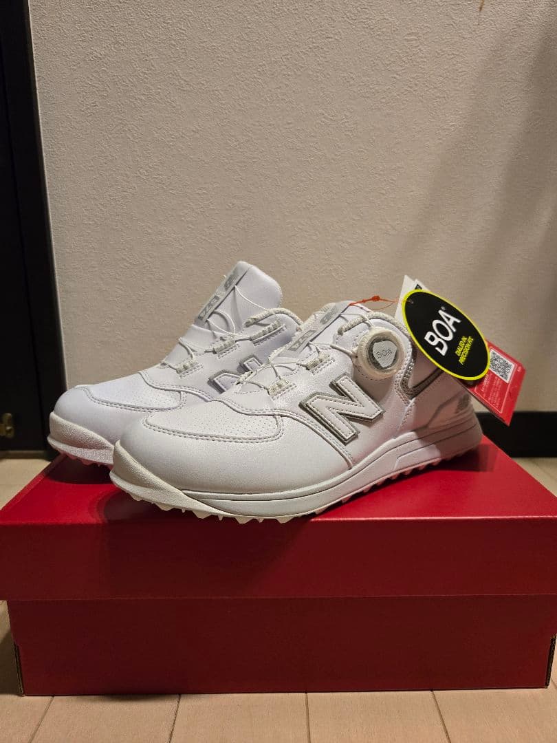 New Balance ホワイト ゴルフシューズ