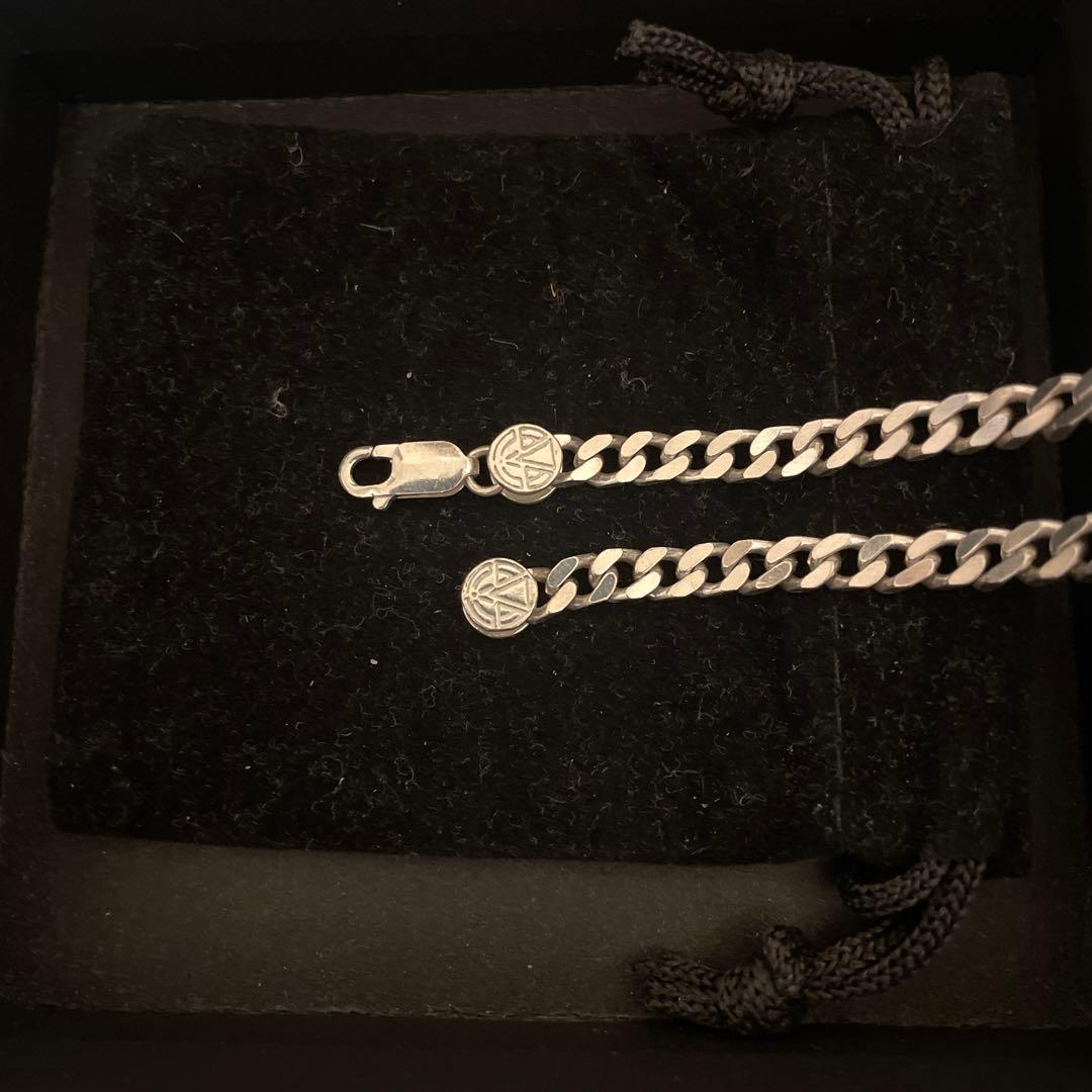 シルバー925ネックレス　50センチ　キューバンリンクチェーン