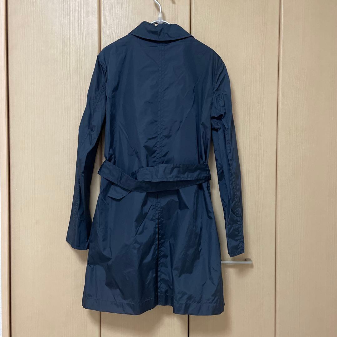 Aquascutum アクアスキュータム 帽子付きレインコート ネイビー 8