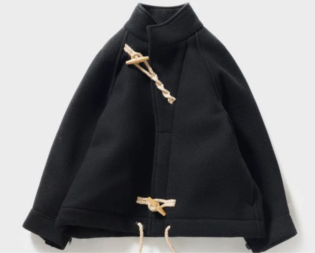 ※最終値下げ※HYKE ダッフルコート 黒　サイズ1 24AW