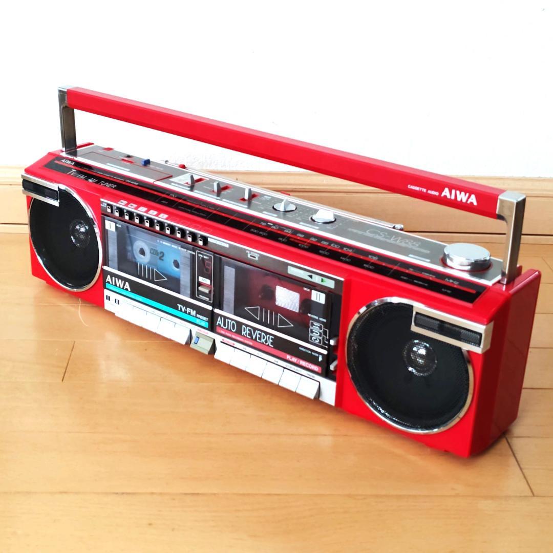 【ジャンク】 AIWA ラジカセ CS-W88 アイワ 外装良好