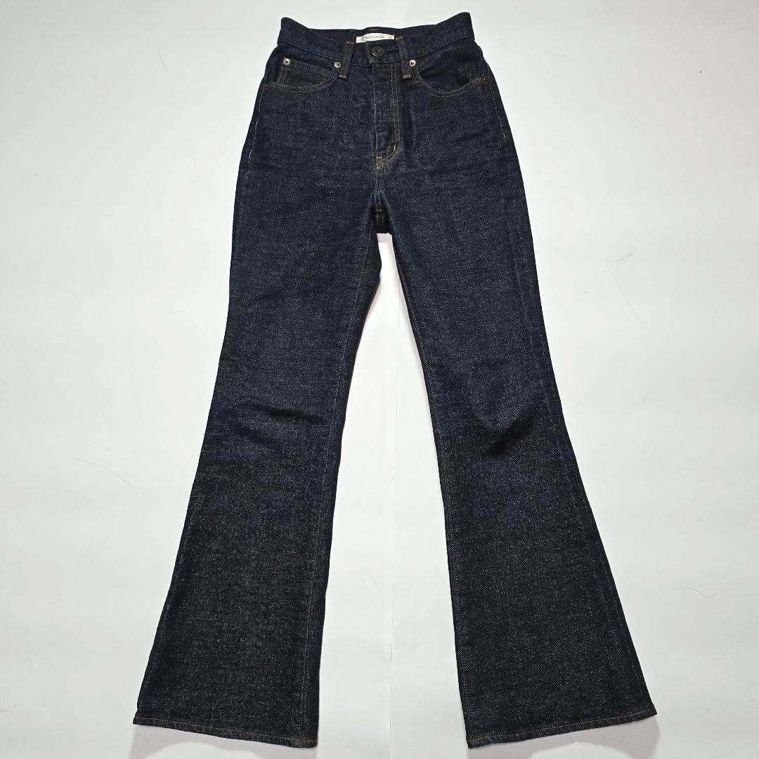 ​【日本製・美品】MOUSSY マウジー MVS FLARE 23インチ　濃紺