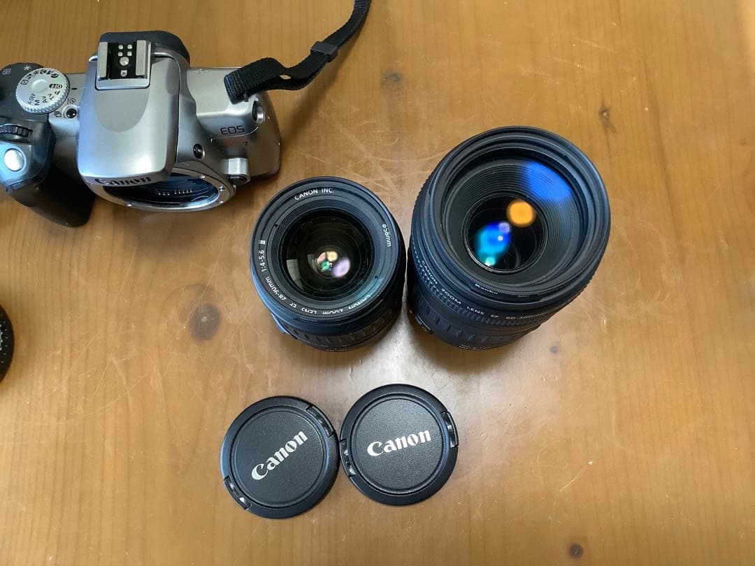 Canon EOS Kiss 7 一眼レフカメラ(フィルム)レンズ2本付き