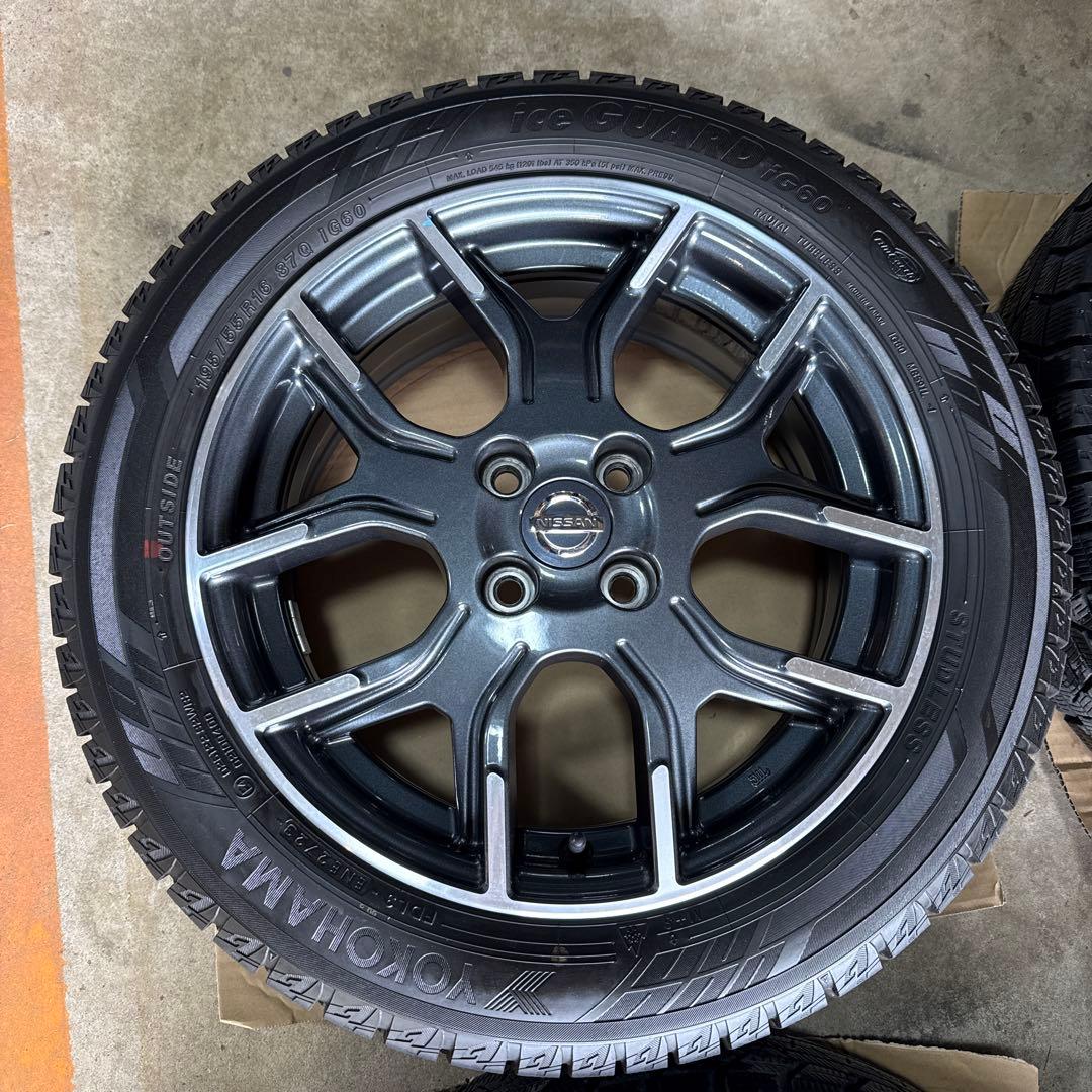 195/55R16 ノートニスモ純正　冬タイヤ付きアルミホイール